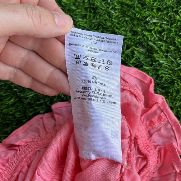 VERO MODA Pink Shoulder Tie Tank Top size small - Picture 10 of 11